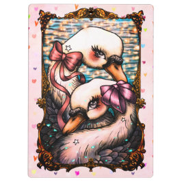 Carpeta De Pinza Swan lovers