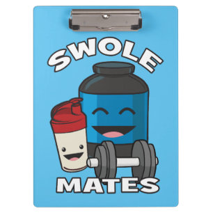 Carpeta De Pinza SWOLEMATES Funny Protein Bodybuilding Motivational