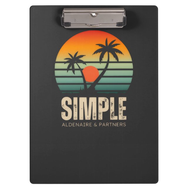 Carpeta De Pinza T-shirt Simple Sunset - Tropical vibes design (Anverso)