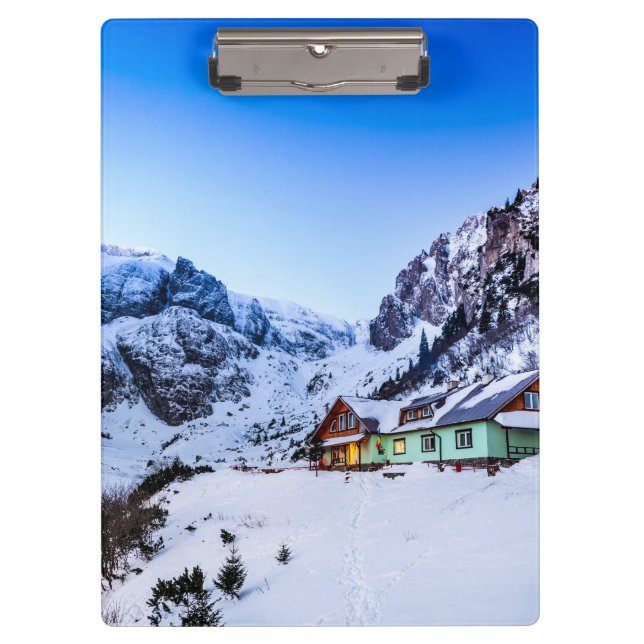 Carpeta De Pinza Tablas de clip Malaiesti, montaña Bucegi (Anverso)