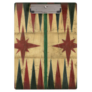 Carpeta De Pinza Tablero antiguo del juego del backgammon de Ethan