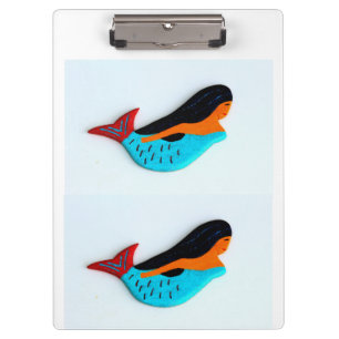 Carpeta De Pinza tablero azul de 2 sirenas