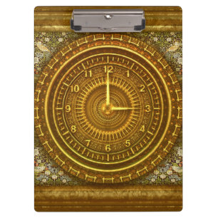 Carpeta De Pinza Tablero barroco del reloj