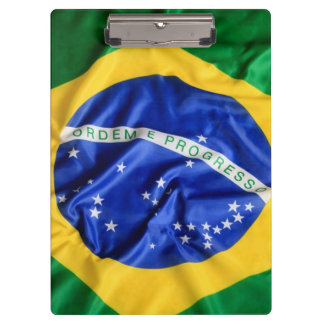 Carpeta De Pinza Tablero brasileño de la bandera