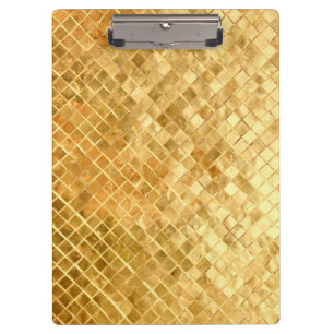 Carpeta De Pinza Tablero de cheques dorados de otoño