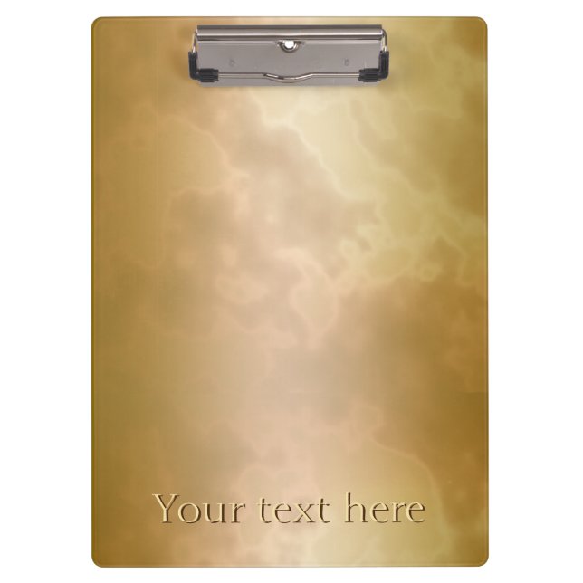 Carpeta De Pinza Tablero de clip personalizado mármol subió oro (Anverso)