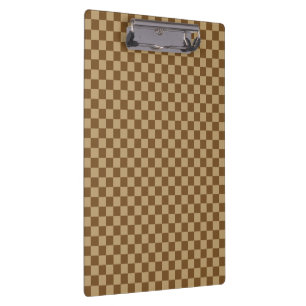Carpeta De Pinza Tablero de damas clásico de Brown de Shirley