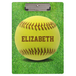 Carpeta De Pinza Tablero de encargo de la bola del softball