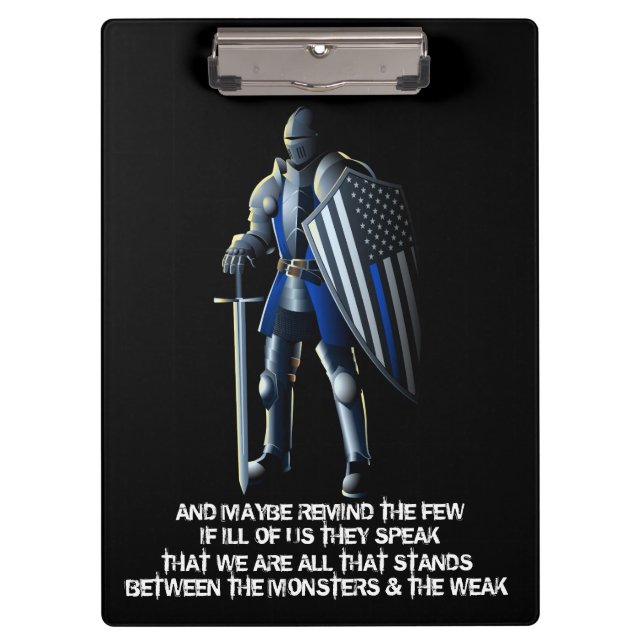 Carpeta De Pinza Tablero de la aplicación de ley (Anverso)