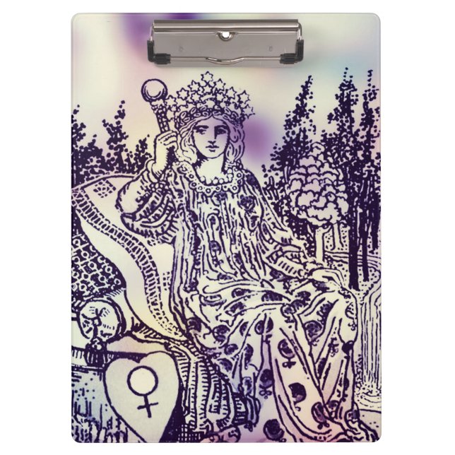 Carpeta De Pinza Tablero de la carta de tarot de la emperatriz (Anverso)