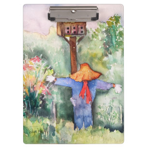 Carpeta De Pinza Tablero de la escena del espantapájaros