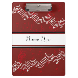Carpeta De Pinza Tablero de la nota de la música