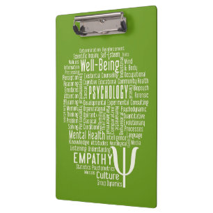 Carpeta De Pinza Tablero de la nube de la palabra de la PSICOLOGÍA