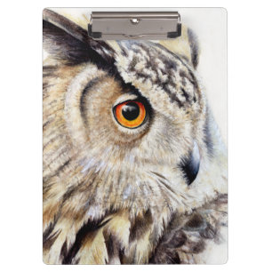 Carpeta De Pinza Tablero de la pintura del búho de Eagle