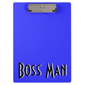 Carpeta De Pinza Tablero del azul del hombre de Boss