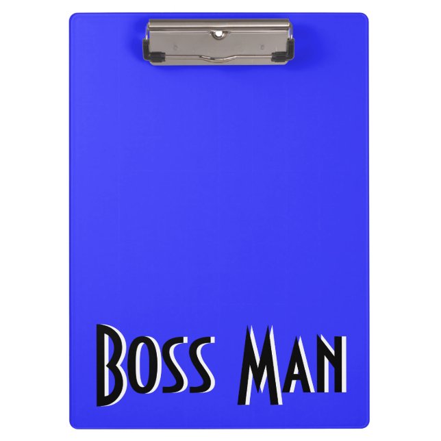 Carpeta De Pinza Tablero del azul del hombre de Boss (Anverso)