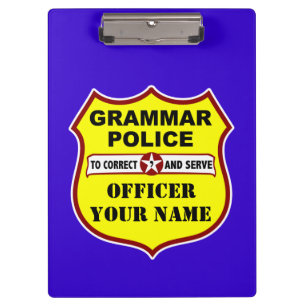 Carpeta De Pinza Tablero del personalizable de la policía de la