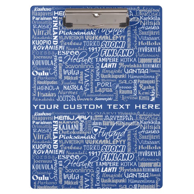Carpeta De Pinza Tablero del personalizado de las ciudades de (Anverso)