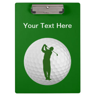 Carpeta De Pinza Tablero del personalizado del golf