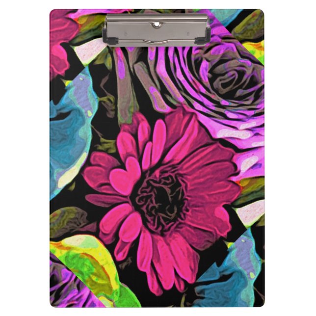 Carpeta De Pinza Tablero del ramo floral (Anverso)