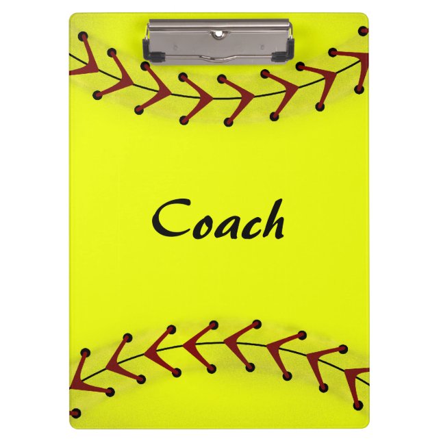 Carpeta De Pinza Tablero del softball de Fastpitch (Anverso)