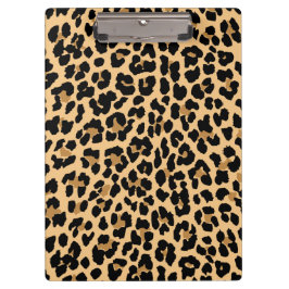 Carpeta De Pinza Tablero elegante del estampado leopardo
