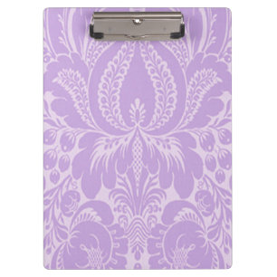 Carpeta De Pinza Tablero floral de la fantasía violeta