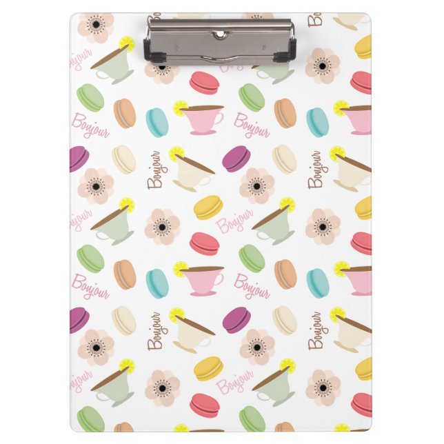 Carpeta De Pinza Tablero francés del modelo de la comida (Anverso)