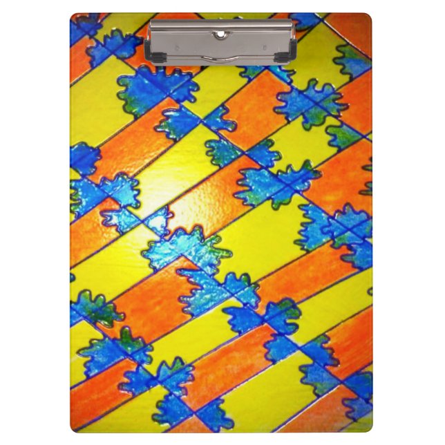 Carpeta De Pinza Tablero fresco del diseño (Anverso)