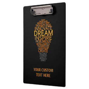 Carpeta De Pinza Tablero inspirador del personalizado de la