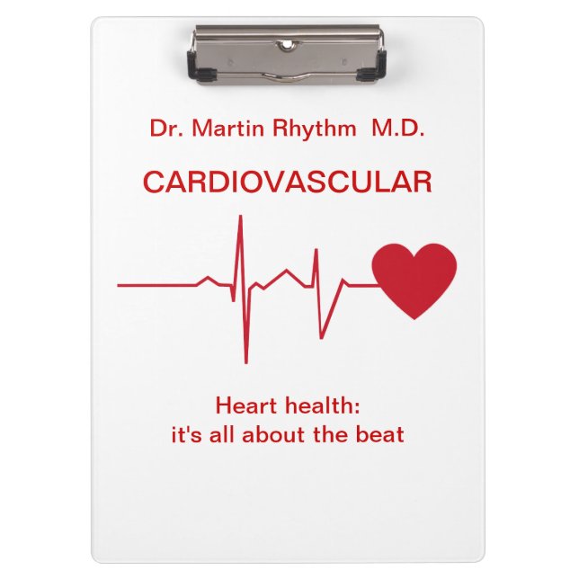 Carpeta De Pinza Tablero médico del personalizado del médico del (Anverso)