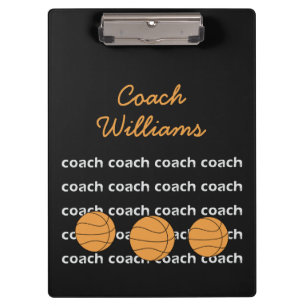 Carpeta De Pinza Tablero personalizado entrenador de béisbol