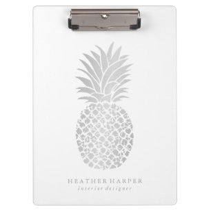 Carpeta De Pinza Tablero - piña de plata