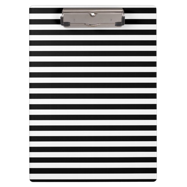 Carpeta De Pinza Tablero rayado negro y blanco (Anverso)