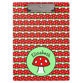 Carpeta De Pinza Tablero rojo de la seta