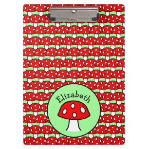 Carpeta De Pinza Tablero rojo de la seta