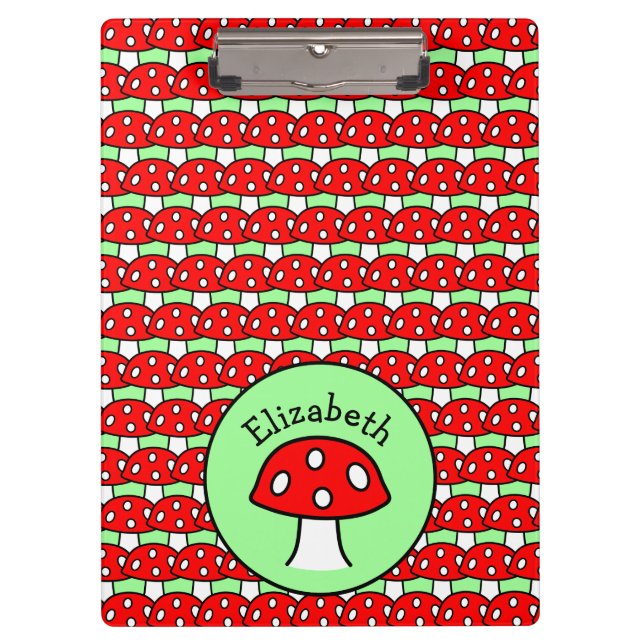 Carpeta De Pinza Tablero rojo de la seta (Anverso)