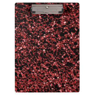 Carpeta De Pinza Tablero rojo oscuro del purpurina