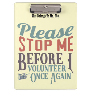 Carpeta De Pinza Tablero voluntario divertido