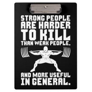 Carpeta De Pinza Taller: Es Más Difícil Matar A Personas Fuertes