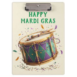 Carpeta De Pinza Tambor festivo de Mardi Gras