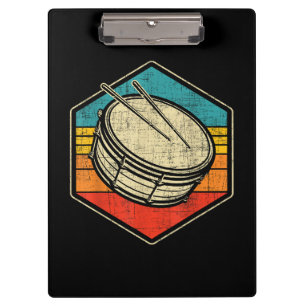 Carpeta De Pinza Tambor retro vintage de tambor - tambor de banda d