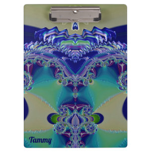 Carpeta De Pinza ¡TAMMY ~ WOW! ¡EXTRAÑO! Azul amarillo Aqua y verde