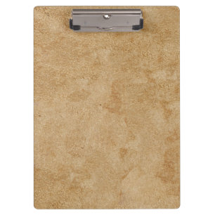 Carpeta De Pinza Tan Chamois Leather Print