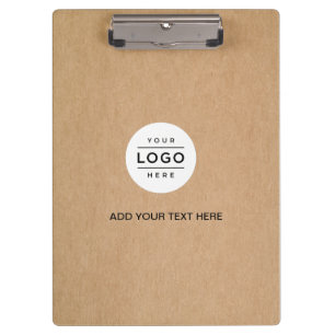 Carpeta De Pinza Tapa de Kraft del logotipo del personalizado