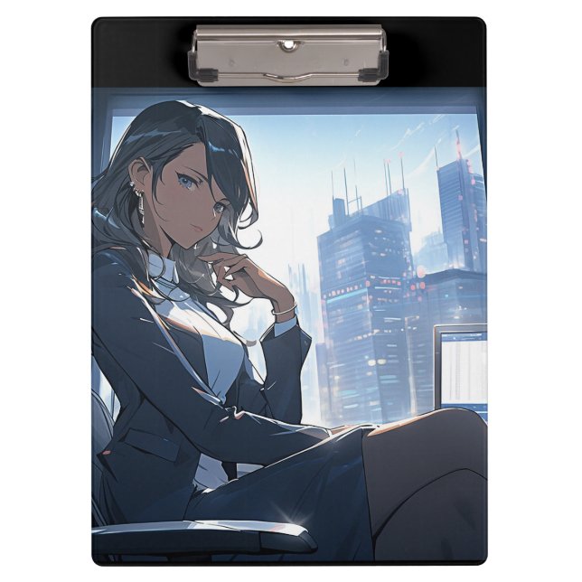 Carpeta De Pinza Tarde en la tarde en mi oficina (Anverso)