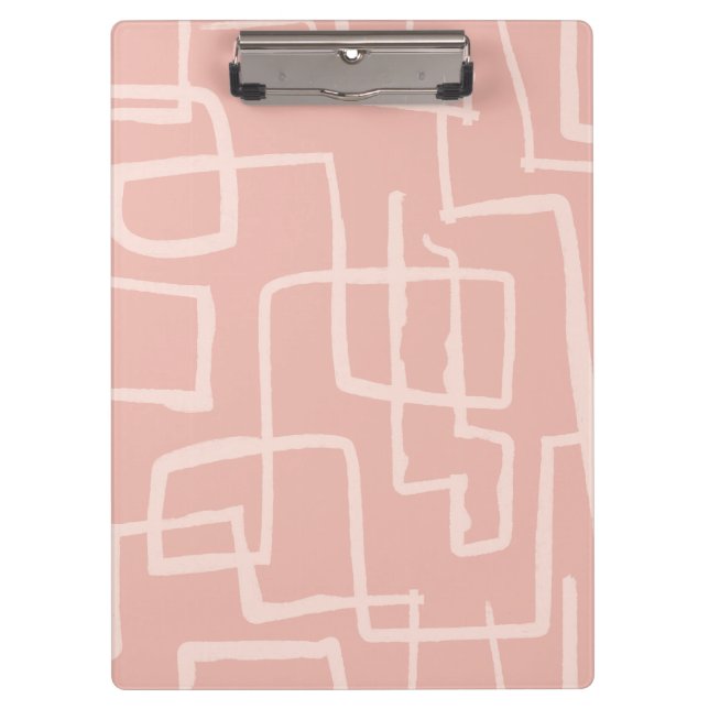 Carpeta De Pinza Tarea de flujo rosa salmón (Anverso)