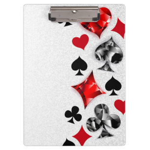 Carpeta De Pinza Tarjeta de juego de jugador de póquer se adapta a