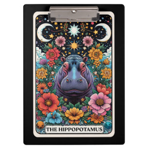 Carpeta De Pinza Tarjeta de Tarot El Hipopótamo – Animal Místico