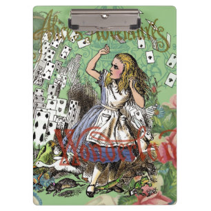 Carpeta De Pinza tarjetas de aventura de alice en el país de las ma